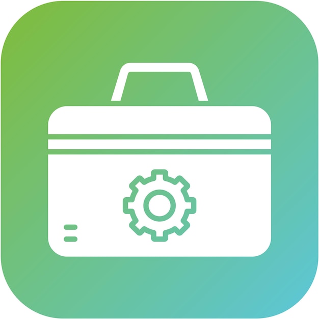 Estilo del icono de la caja de herramientas de diseño vectorial