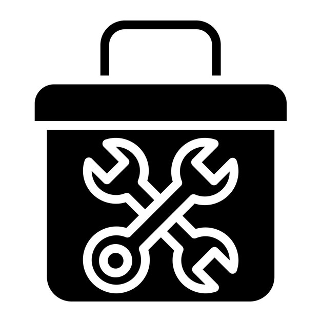 Estilo del icono de la caja de herramientas de diseño vectorial