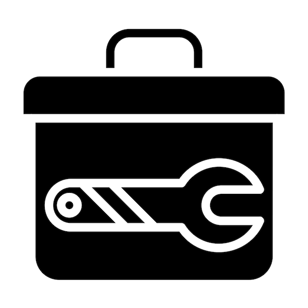 Estilo del icono de la caja de herramientas de diseño vectorial