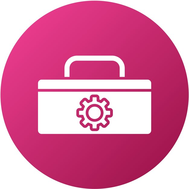 Estilo del icono de la caja de herramientas de diseño vectorial