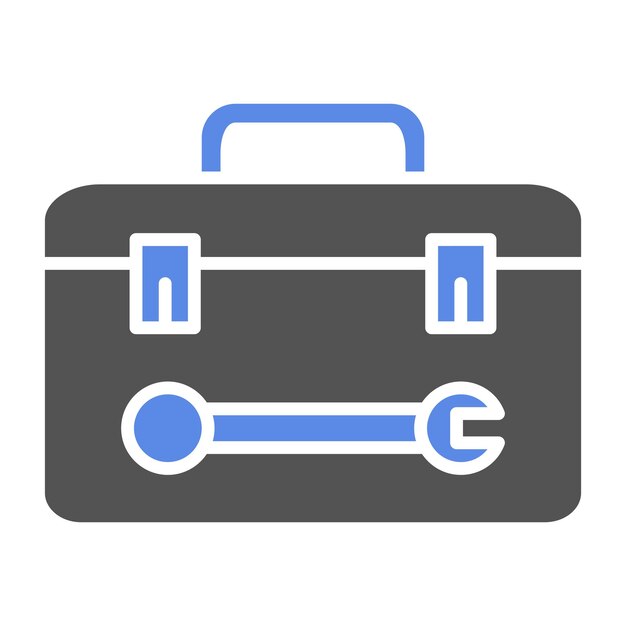 Estilo del icono de la caja de herramientas de diseño vectorial