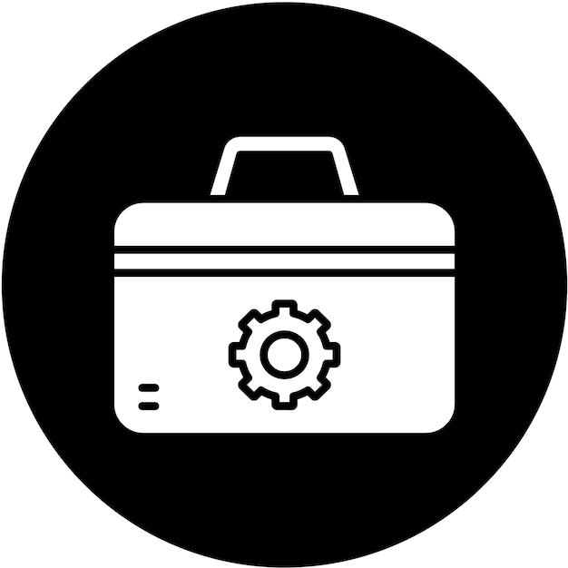 Estilo del icono de la caja de herramientas de diseño vectorial