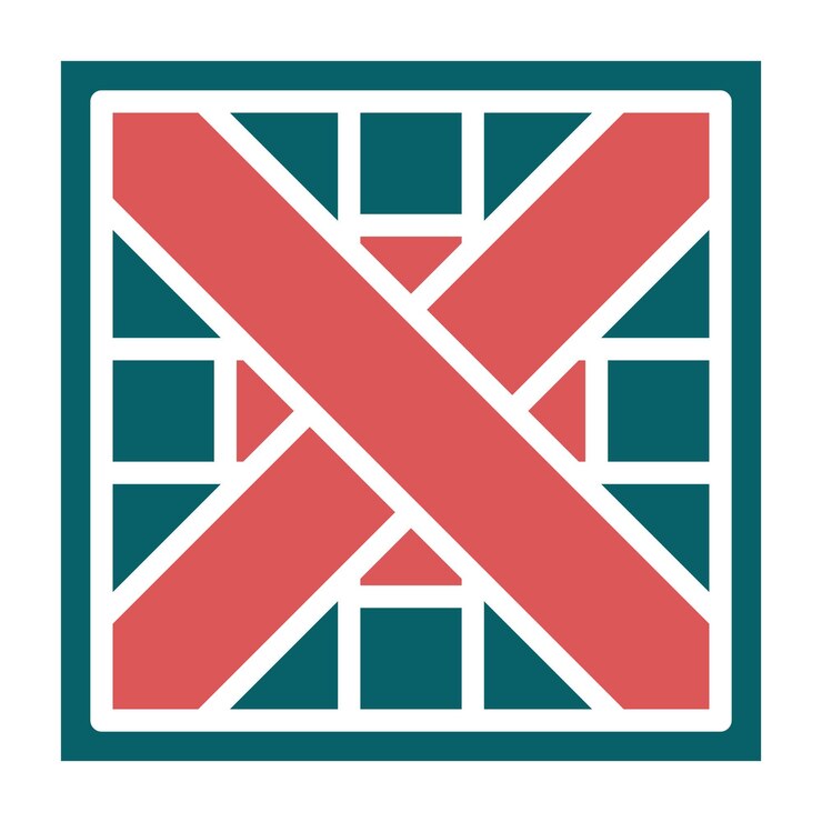 Vector estilo del icono de la caja de madera
