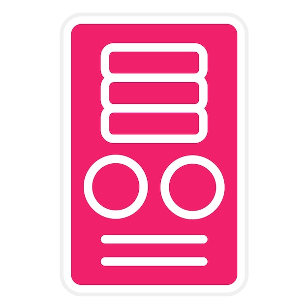 Estilo del icono de la caja Micro ATX de diseño vectorial