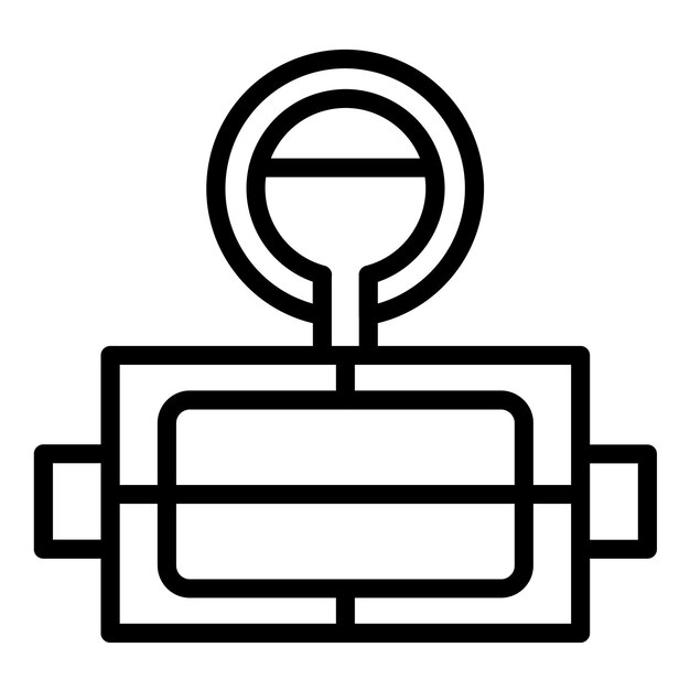 Estilo del icono de la caja de moldeo de diseño vectorial