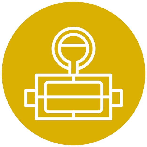 Estilo del icono de la caja de moldeo de diseño vectorial
