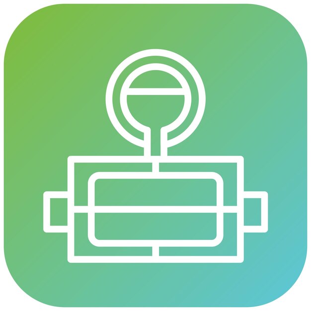 Estilo del icono de la caja de moldeo de diseño vectorial