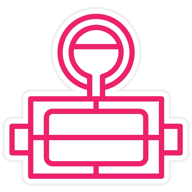 Estilo del icono de la caja de moldeo de diseño vectorial