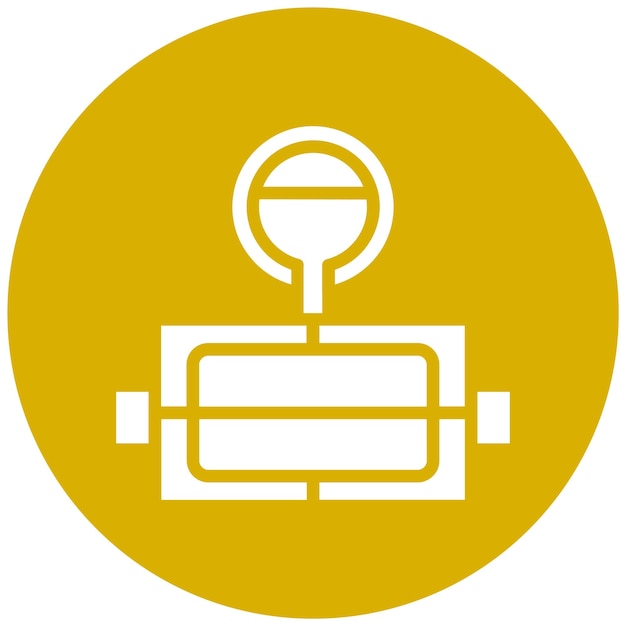 Estilo del icono de la caja de moldeo de diseño vectorial