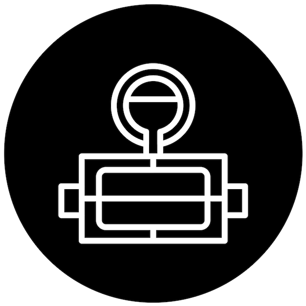 Estilo del icono de la caja de moldeo de diseño vectorial