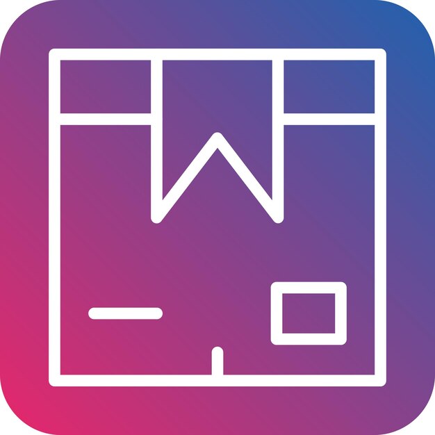 Estilo del icono de la caja del paquete