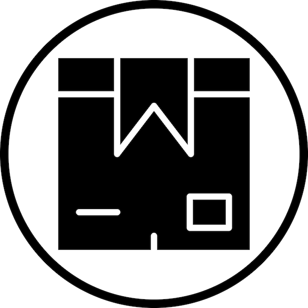 Estilo del icono de la caja del paquete