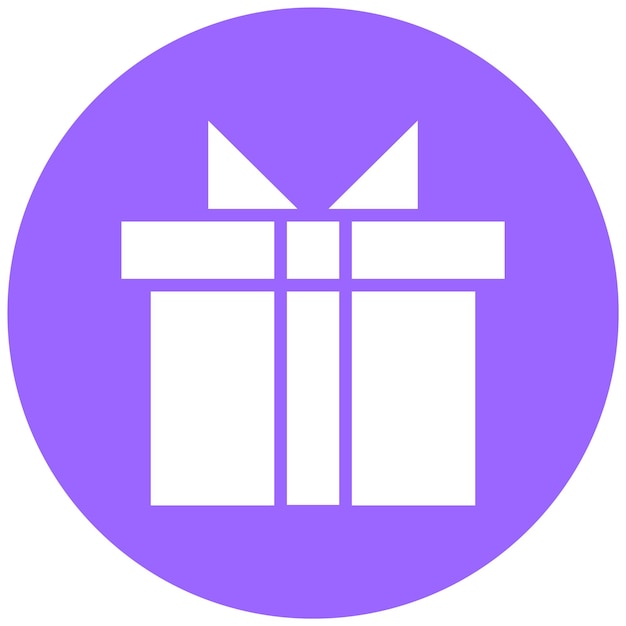 Estilo del icono de la caja de regalos de diseño vectorial