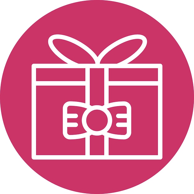 Estilo del icono de la caja de regalos