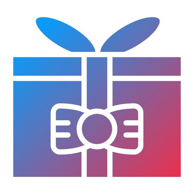 Estilo del icono de la caja de regalos