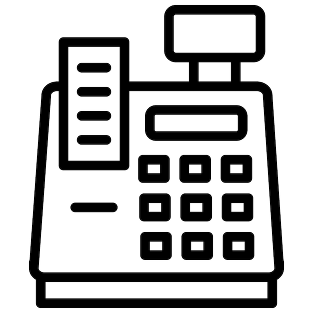 Estilo del icono de la caja registradora