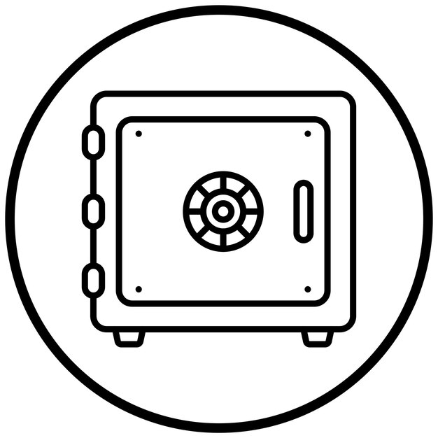 Estilo del icono de la caja de seguridad