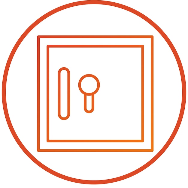 Estilo del icono de la caja de seguridad
