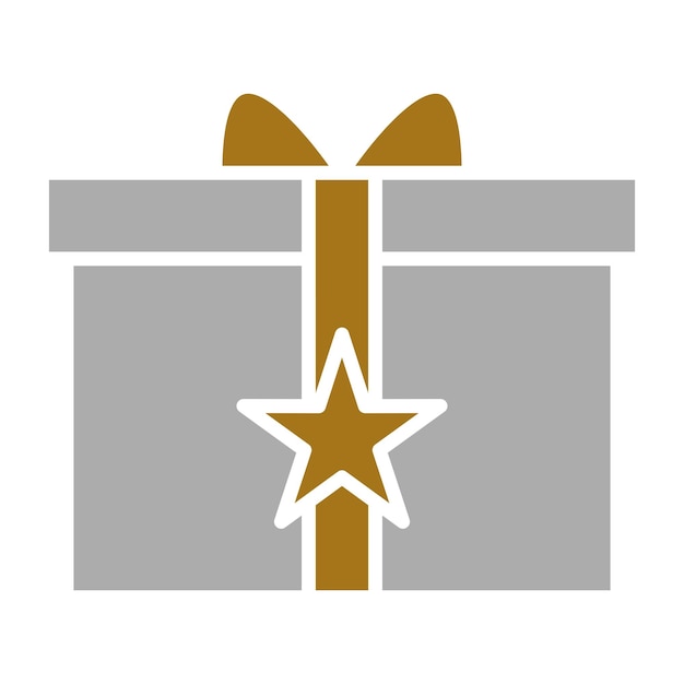 Estilo del icono de la caja de sorpresa de diseño vectorial