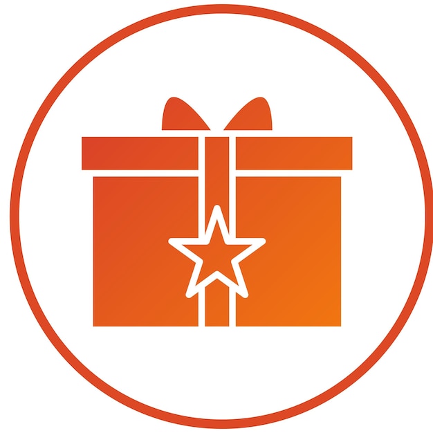 Estilo del icono de la caja de sorpresa de diseño vectorial