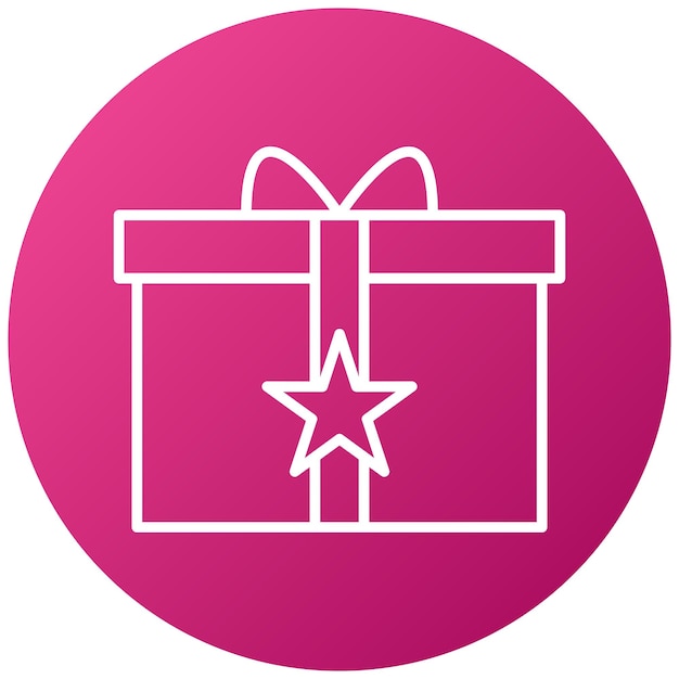 Estilo del icono de la caja de sorpresa de diseño vectorial
