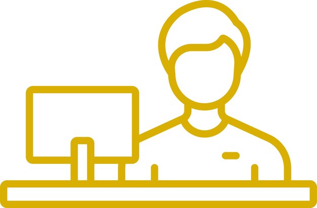 Estilo del icono del cajero de diseño vectorial