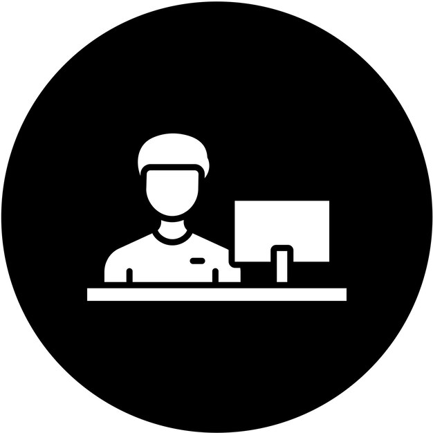 Estilo del icono del cajero de diseño vectorial