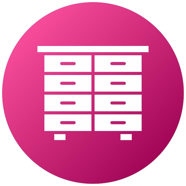 Estilo del icono de los cajones de diseño vectorial
