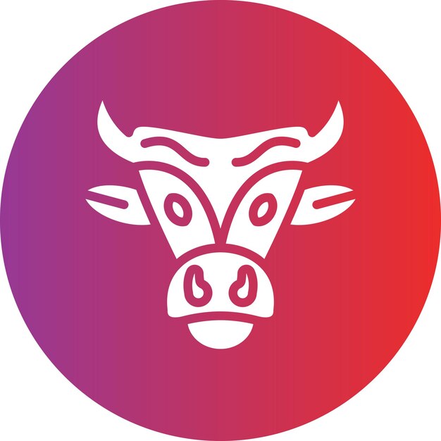 Estilo del icono de la calavera de toro