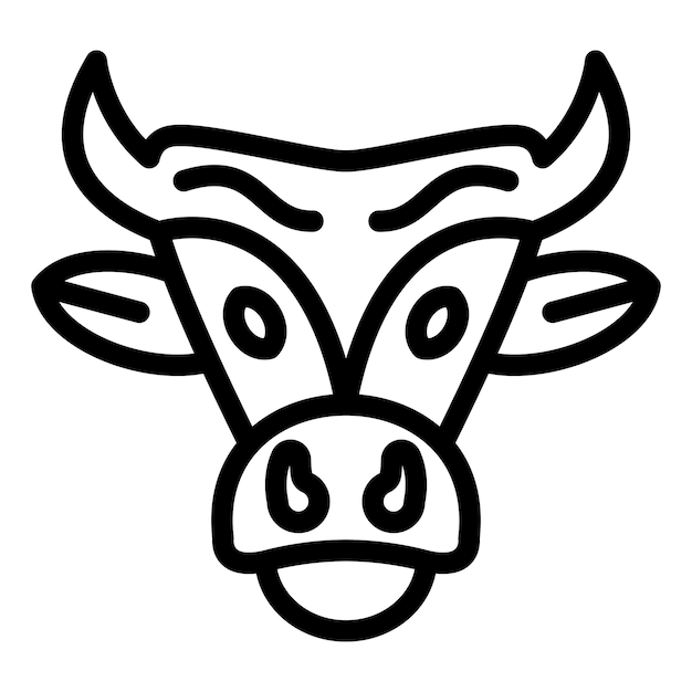 Estilo del icono de la calavera de toro