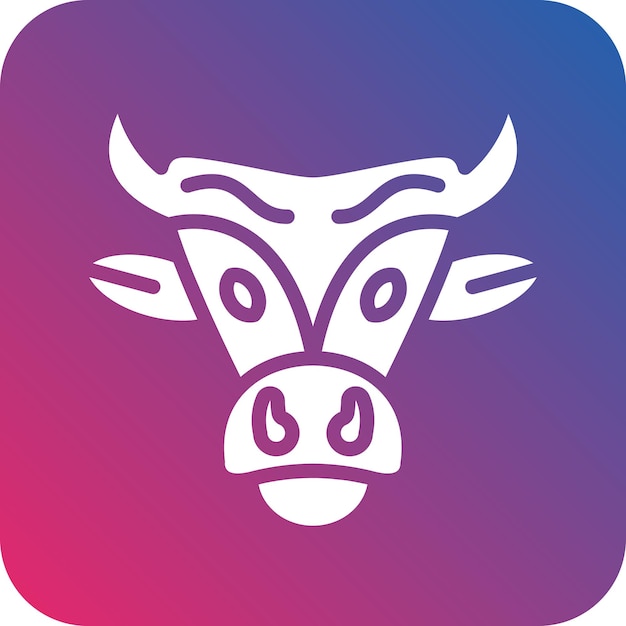 Estilo del icono de la calavera de toro