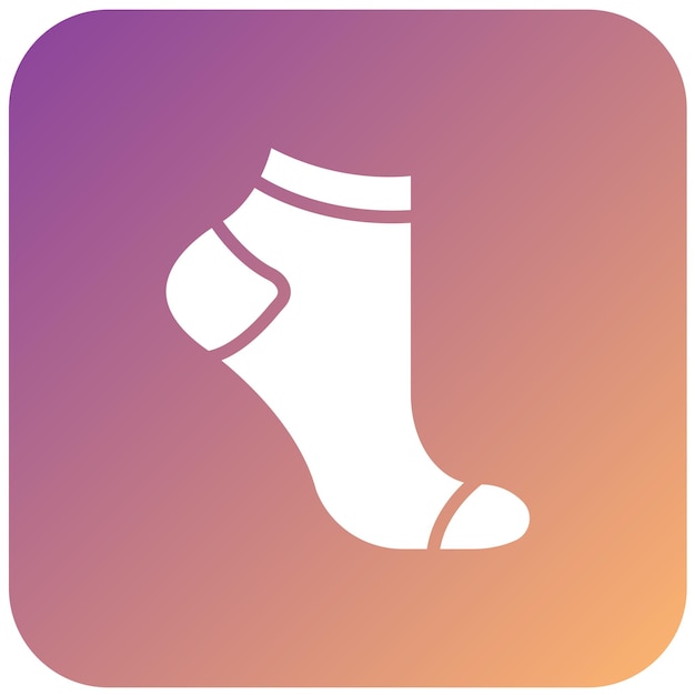 Estilo del icono de los calcetines de diseño vectorial