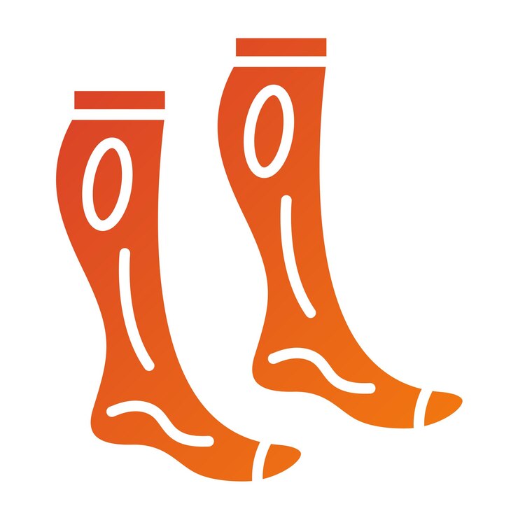 Vector estilo del icono de los calcetines de diseño vectorial