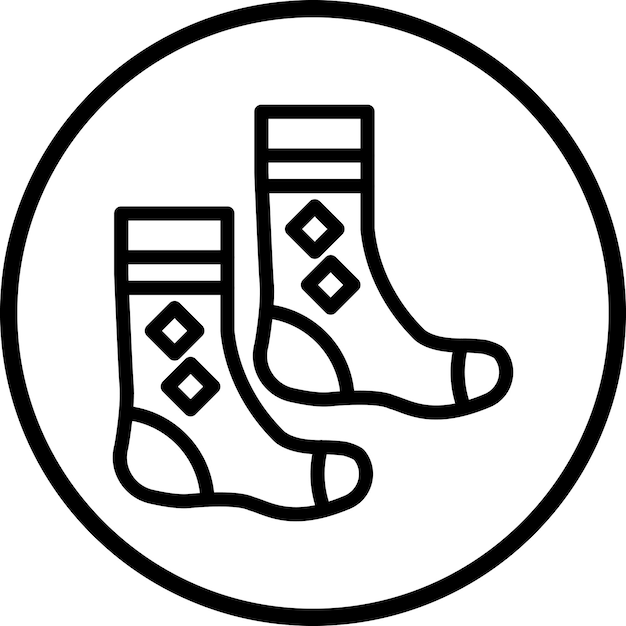 Estilo del icono de los calcetines