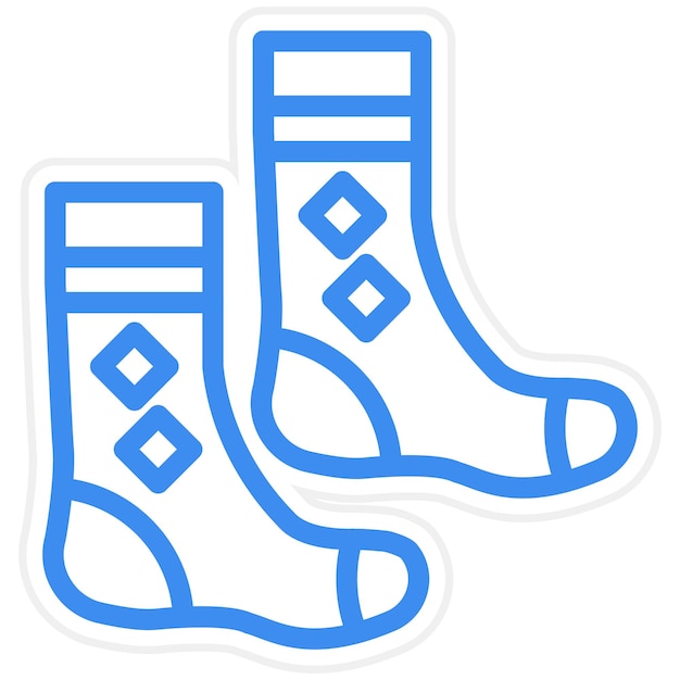 Estilo del icono de los calcetines