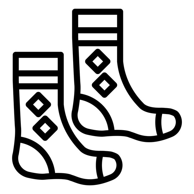 Estilo del icono de los calcetines