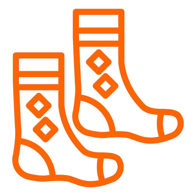 Estilo del icono de los calcetines