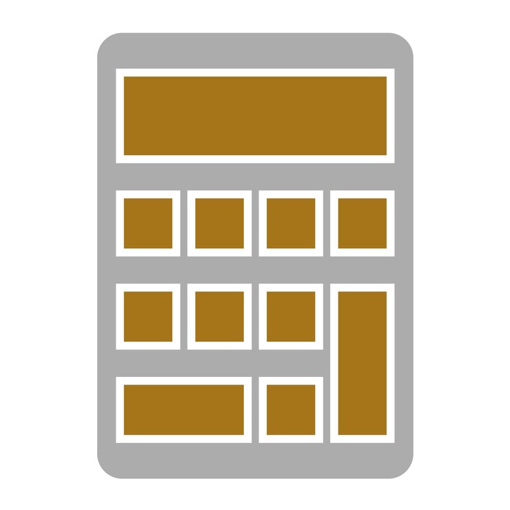 Vector estilo del icono de la calculadora de diseño vectorial