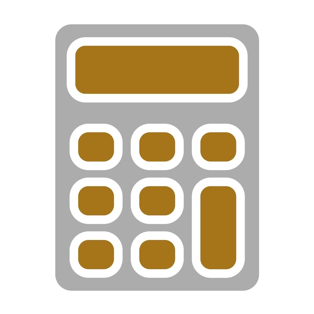 Estilo del icono de la calculadora de diseño vectorial