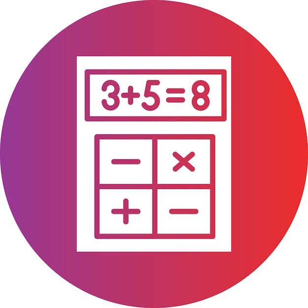 Estilo del icono del cálculo del diseño vectorial