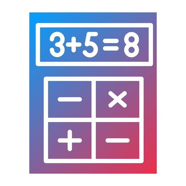 Estilo del icono del cálculo del diseño vectorial