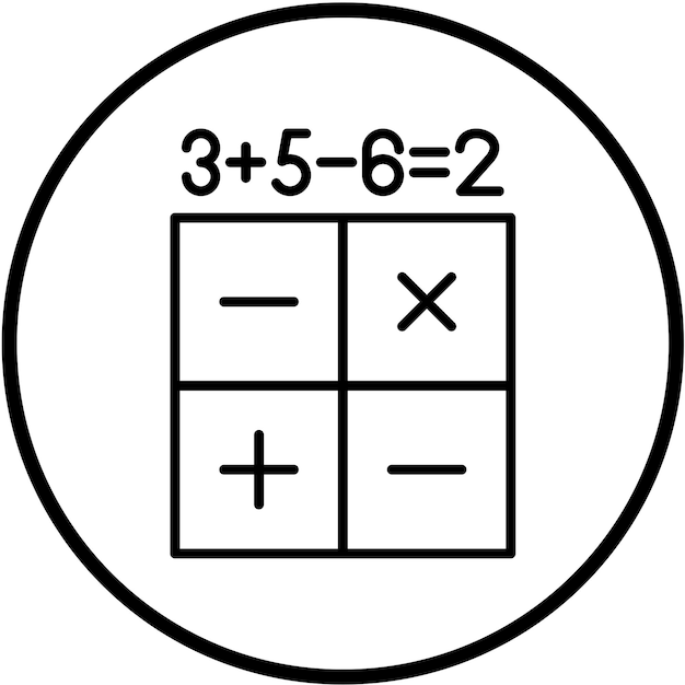 Estilo del icono del cálculo del diseño vectorial