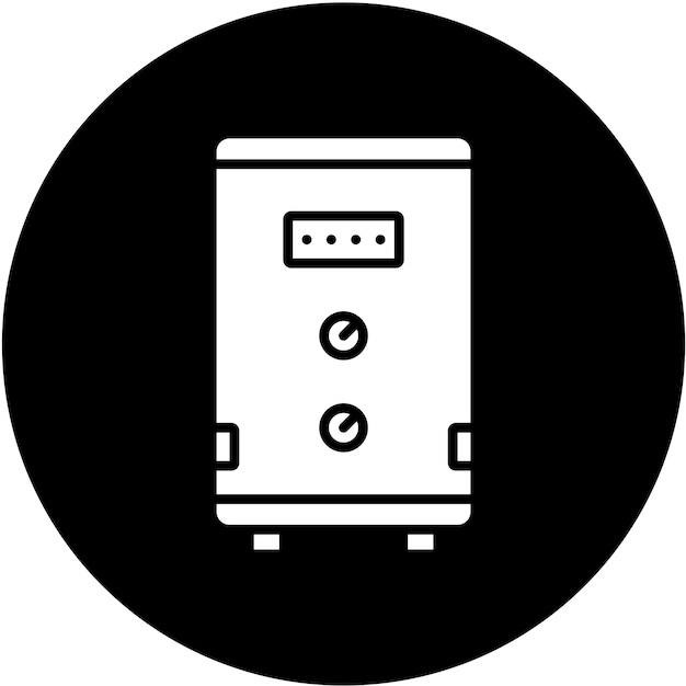 Estilo del icono de la caldera de agua