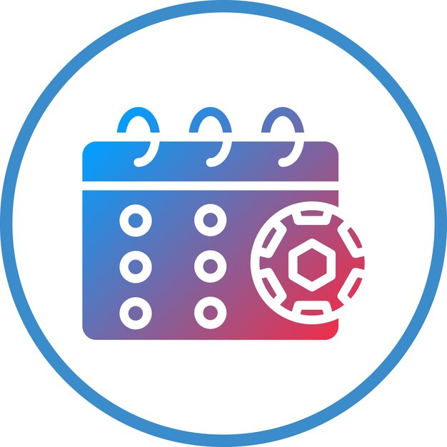 Estilo del icono del calendario de diseño vectorial
