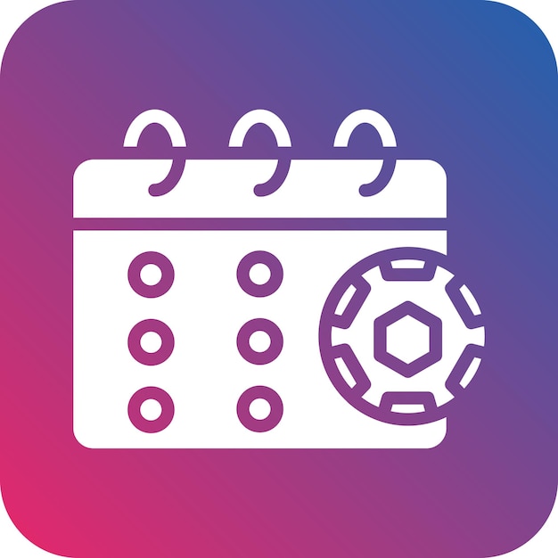 Estilo del icono del calendario de diseño vectorial