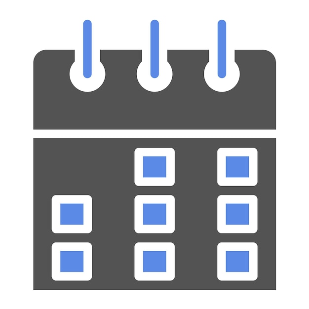 Estilo del icono del calendario de diseño vectorial