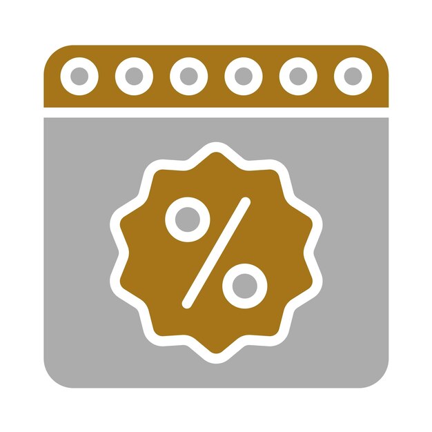 Estilo del icono del calendario de diseño vectorial