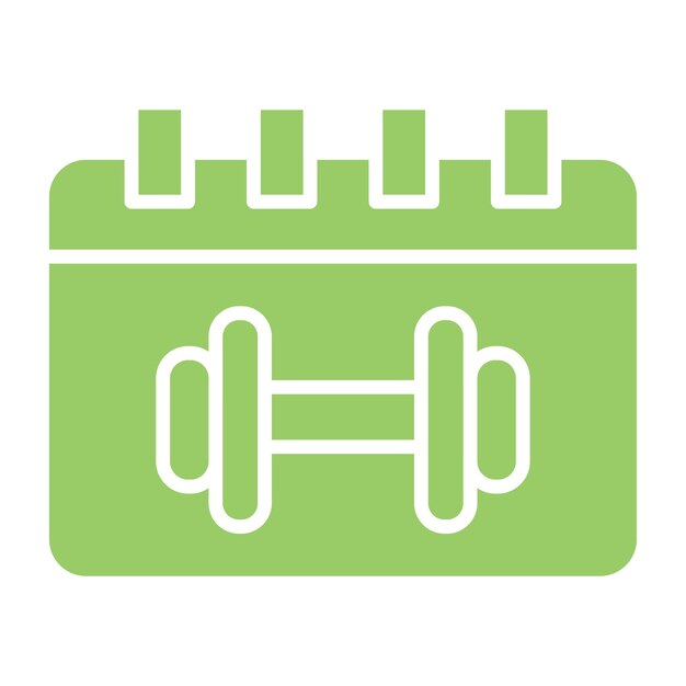 Estilo del icono del calendario de diseño vectorial