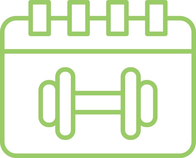 Estilo del icono del calendario de diseño vectorial