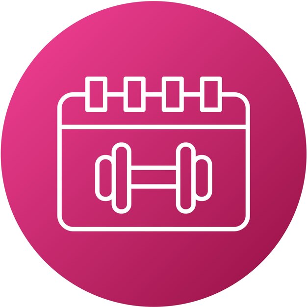 Estilo del icono del calendario de diseño vectorial